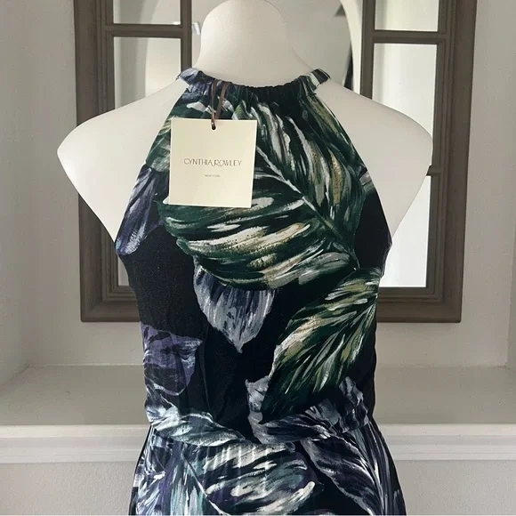 Anthropologie’s Cynthia Rowley Tiered Halter Maxi Dress Size S New w/Tag - Picture 7 of 10